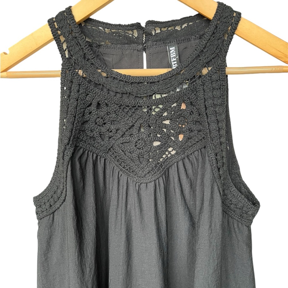 BTFBM black crochet shift Dress - Picture 4 of 12